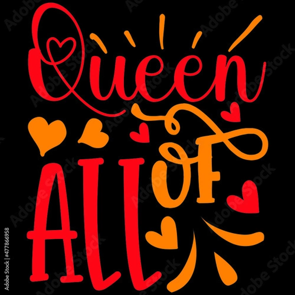 Obraz QUEEN OF ALL SVG DESIGN VECTOR FILE