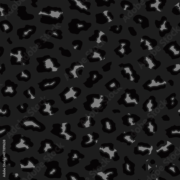 Fototapeta Full seamless leopard cheetah animal skin pattern. Design for textile fabric printing. Suitable for fashion use.