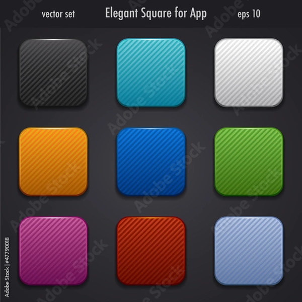 Fototapeta elegant square for app