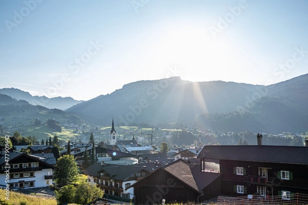 Obraz Blick in das Kleinwalsertal