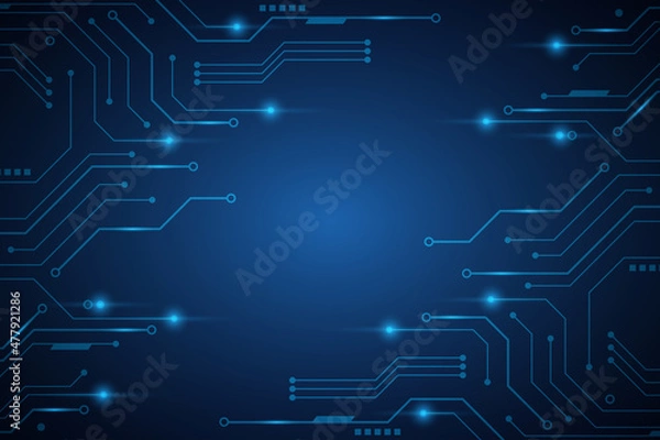 Fototapeta Abstract hi tech. Abstract digital background with technology. Vector abstract technology.
