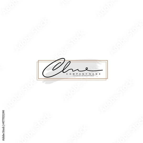 Obraz CL initial Signature logo template vector