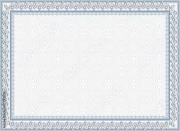 Fototapeta certificate, diploma for print 