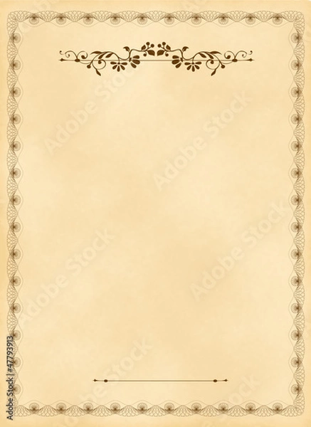 Obraz certificate, diploma for print 