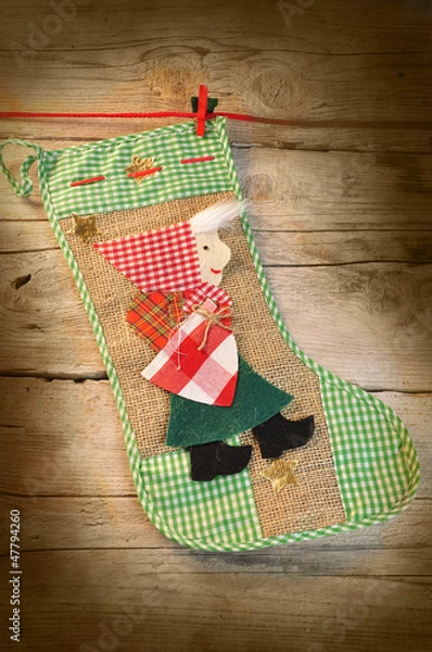 Obraz calza della befana appesa