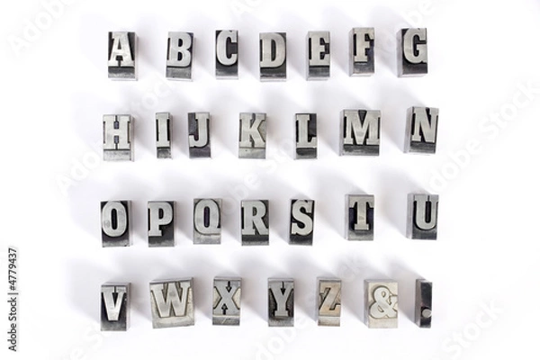 Fototapeta Block letters