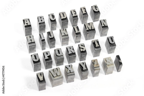 Fototapeta Block letters