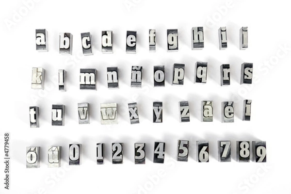 Fototapeta Block letters