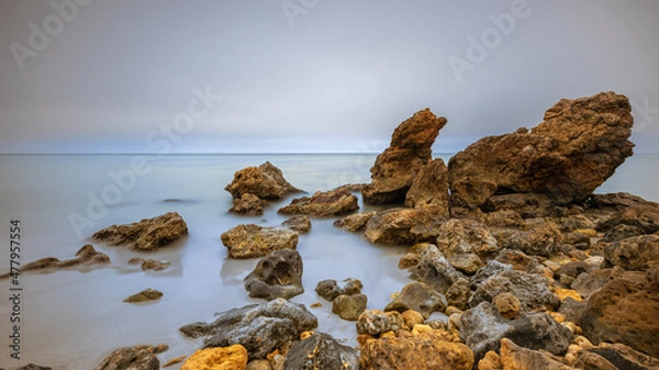 Obraz Playa de Binigaus en Menorca, junto al camí de cavalls