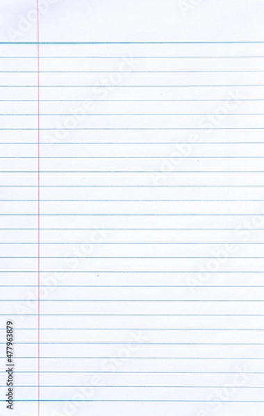 Fototapeta Notebook Lined Paper Background