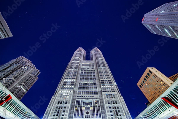 Obraz 夜の都庁_東京_JAPAN_TOKYO