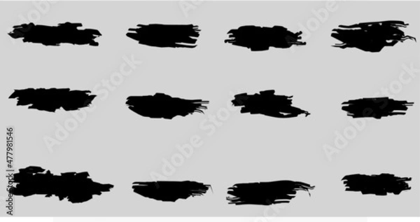 Fototapeta Brushstroke vector grunge background for design template