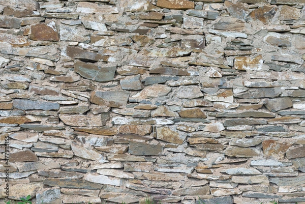 Obraz Stone Background with mixed size stone