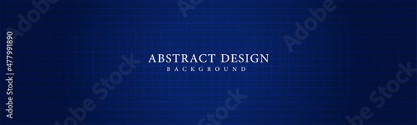 Fototapeta Dark blue background. Modern lines curved abstract presentation background. Luxury paper cut background. with a center light pattern is perfect for your company