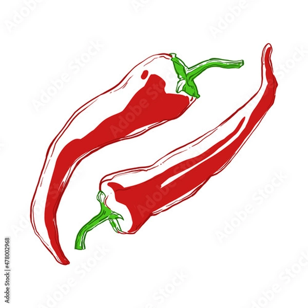 Obraz red hot chili pepper