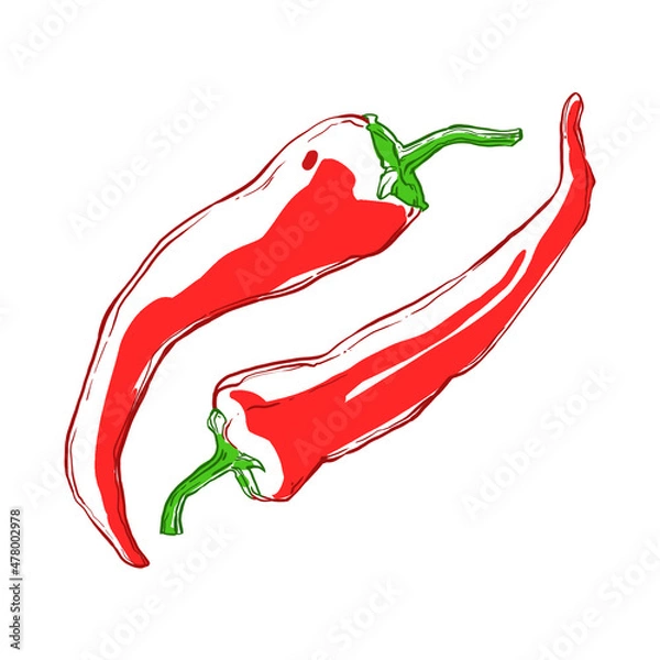 Obraz red hot chili pepper