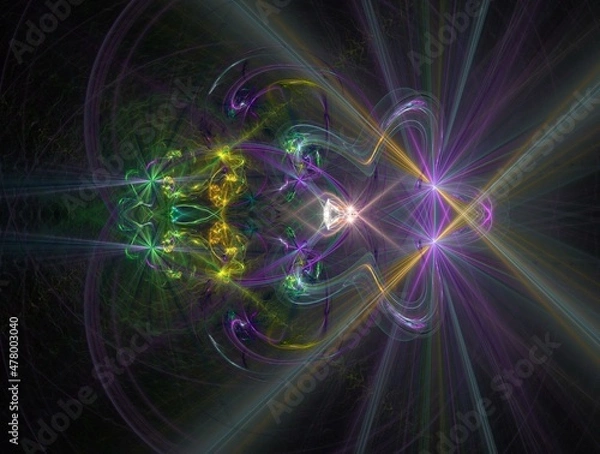 Fototapeta Imaginatory fractal abstract background Image