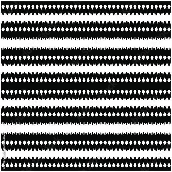 Fototapeta 
 Seamless ethnic pattern color black and white.Can be used in fabric design for clothes, accessories; decorative paper, wrapping, background, wallpaper, Vector illustration.