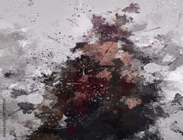 Fototapeta Abstract gloomy black and gray background