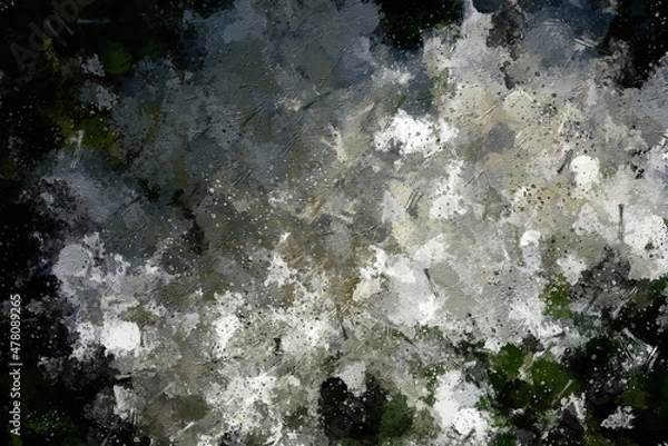 Fototapeta Abstract background blooming cherry in the shade