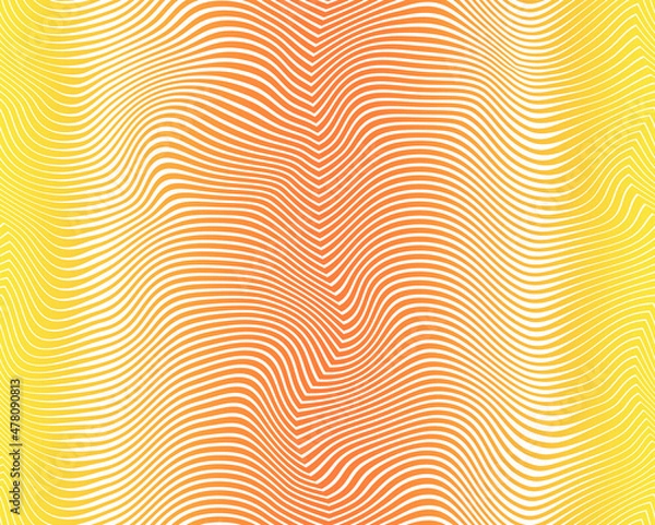Obraz Abstract Wavy Zig Zag Liquid Stripes Seamless Pattern Trendy Stylish Color Gradients Fashion Design