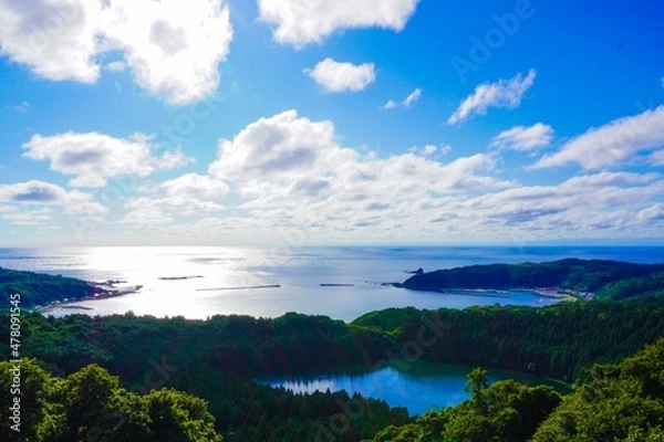 Obraz 空と湖と海