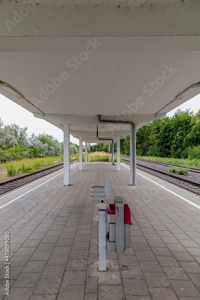 Obraz Haltestelle Mücheln Bahnhof