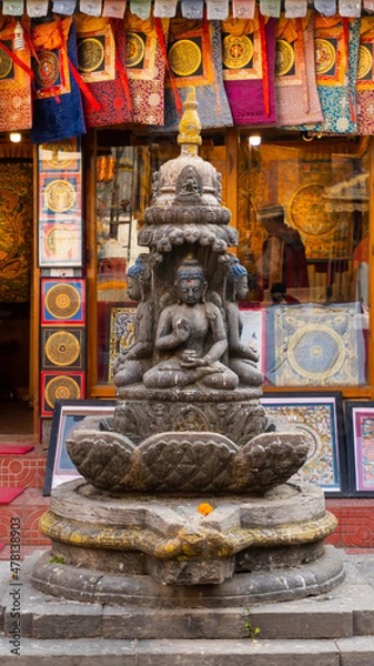 Obraz buddha statue at temple