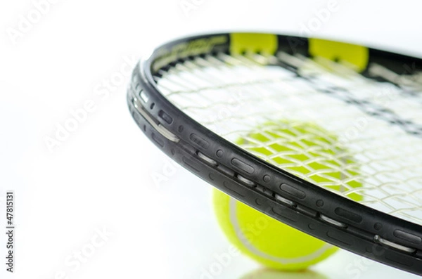 Obraz Tennis ball and racket