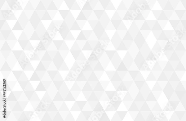 Fototapeta Abstract geometry triangle white and gray background pattern.vector illustration.
