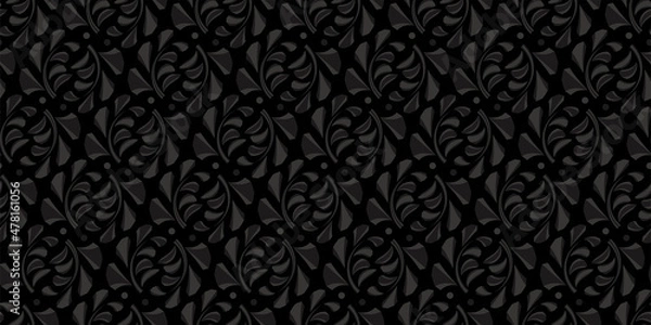 Fototapeta Stylish organic and botanical background. Seamless pattern.Vector. スタイリッシュ有機的パターン
