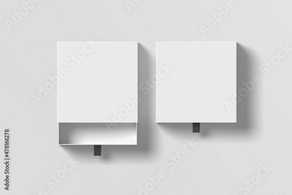 Obraz Square sliding drawer box mockup