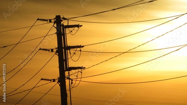 Fototapeta Utility Pole