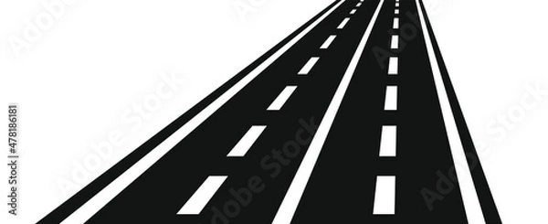 Fototapeta road with a background