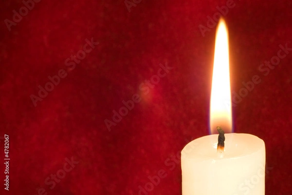 Obraz Candle on scarlet