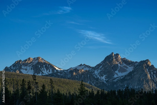 Obraz Evening light shining on McGown Peak
