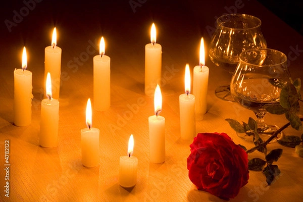 Obraz Heart of candles