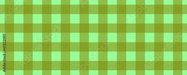 Obraz Banner, plaid pattern. Pale Green on Olive color. Tablecloth pattern. Texture. Seamless classic pattern background.