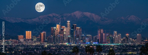 Obraz Moonlit Los Angeles