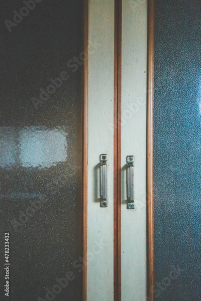 Obraz レトロな棚の取手