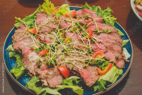 Fototapeta 牛肉のタタキ
