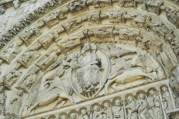 Obraz パリの彫像