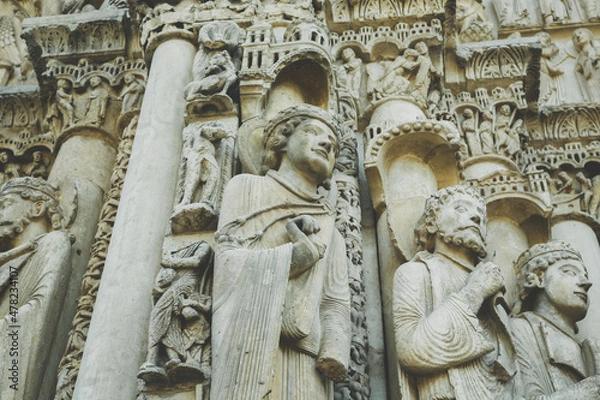 Obraz パリの彫像