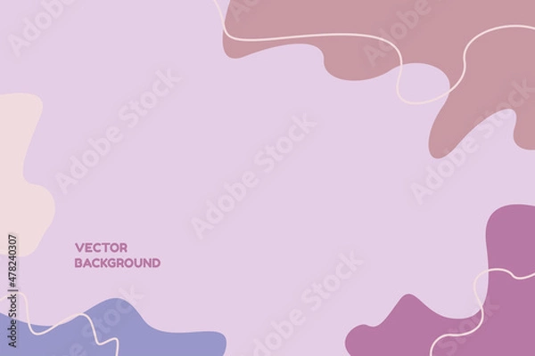 Fototapeta Abstract posters art set with style vector illustrations. Perfect for greeting card, poster, banner, social media post, feed, story, fleet.