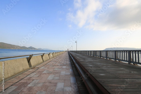 Obraz 香川県高松市　玉藻防波堤