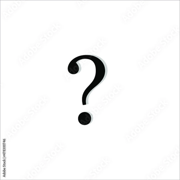 Fototapeta question mark vector illustration symbol