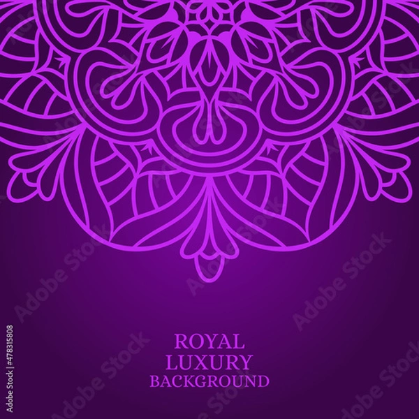 Obraz Mandala round ornament background template