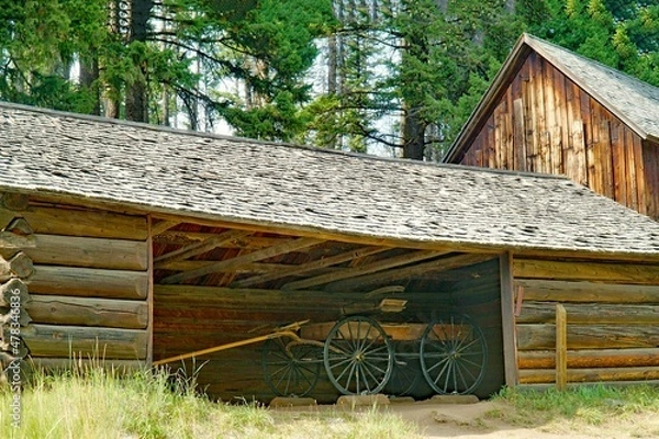 Fototapeta wagon barn