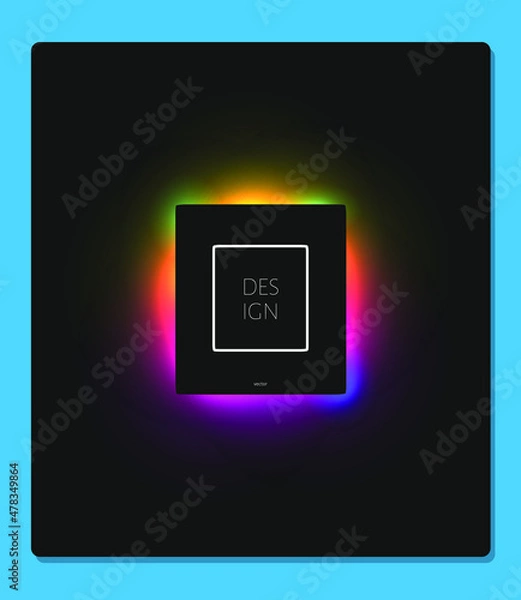Fototapeta Template gradient light  vector modern brochure ,poster, backgound, presentation