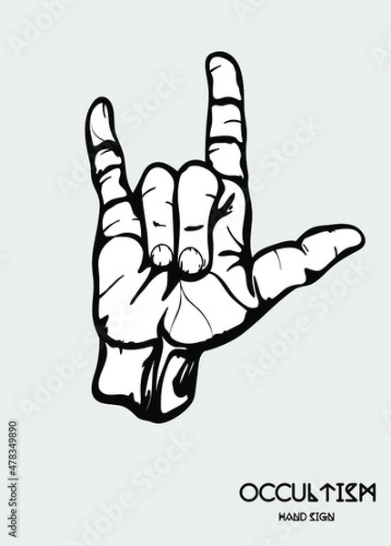 Fototapeta isolated vector occult sign 
goat 